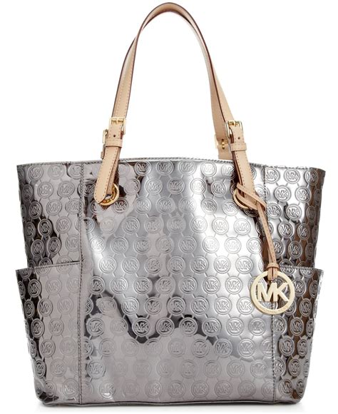 michael kors purse signature|Michael Kors signature tote strap.